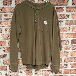 Carhartt Olive Green Thermal Shirt